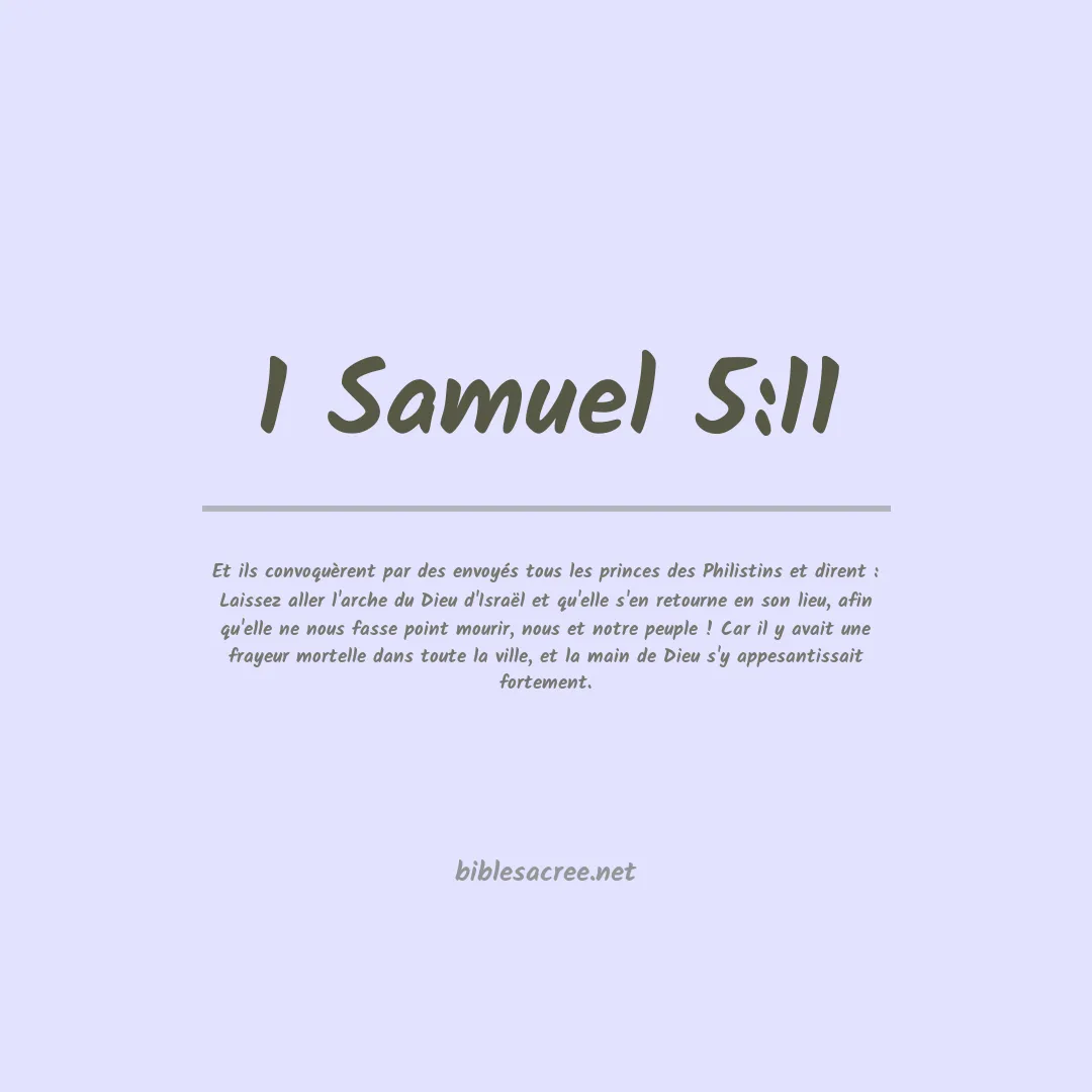 1 Samuel - 5:11
