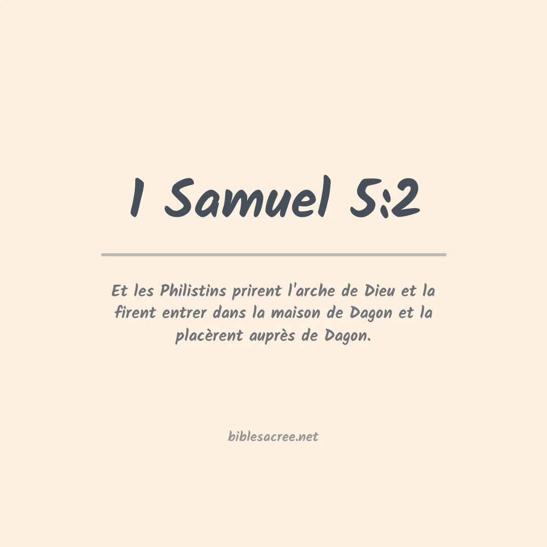 1 Samuel - 5:2