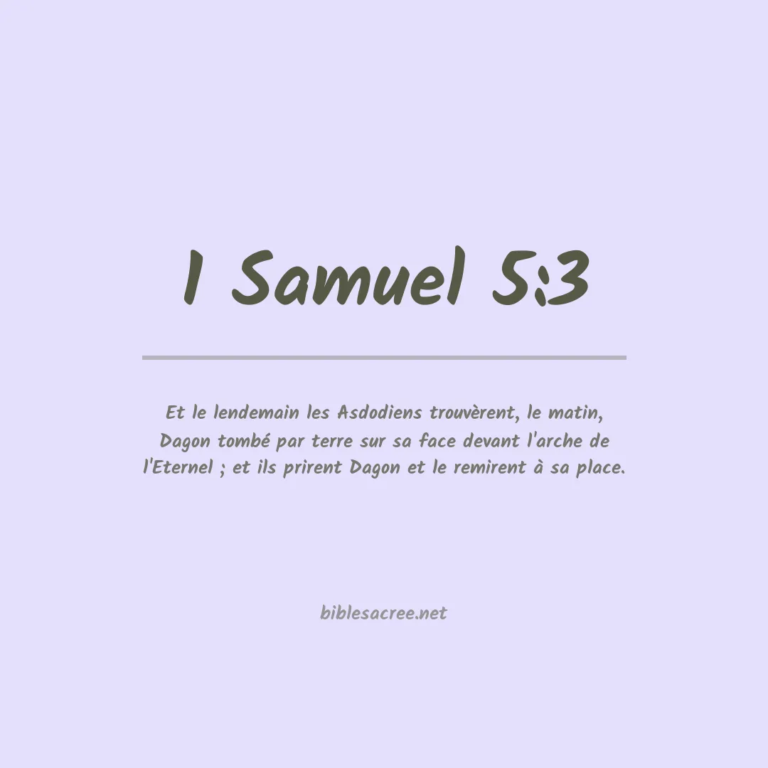 1 Samuel - 5:3