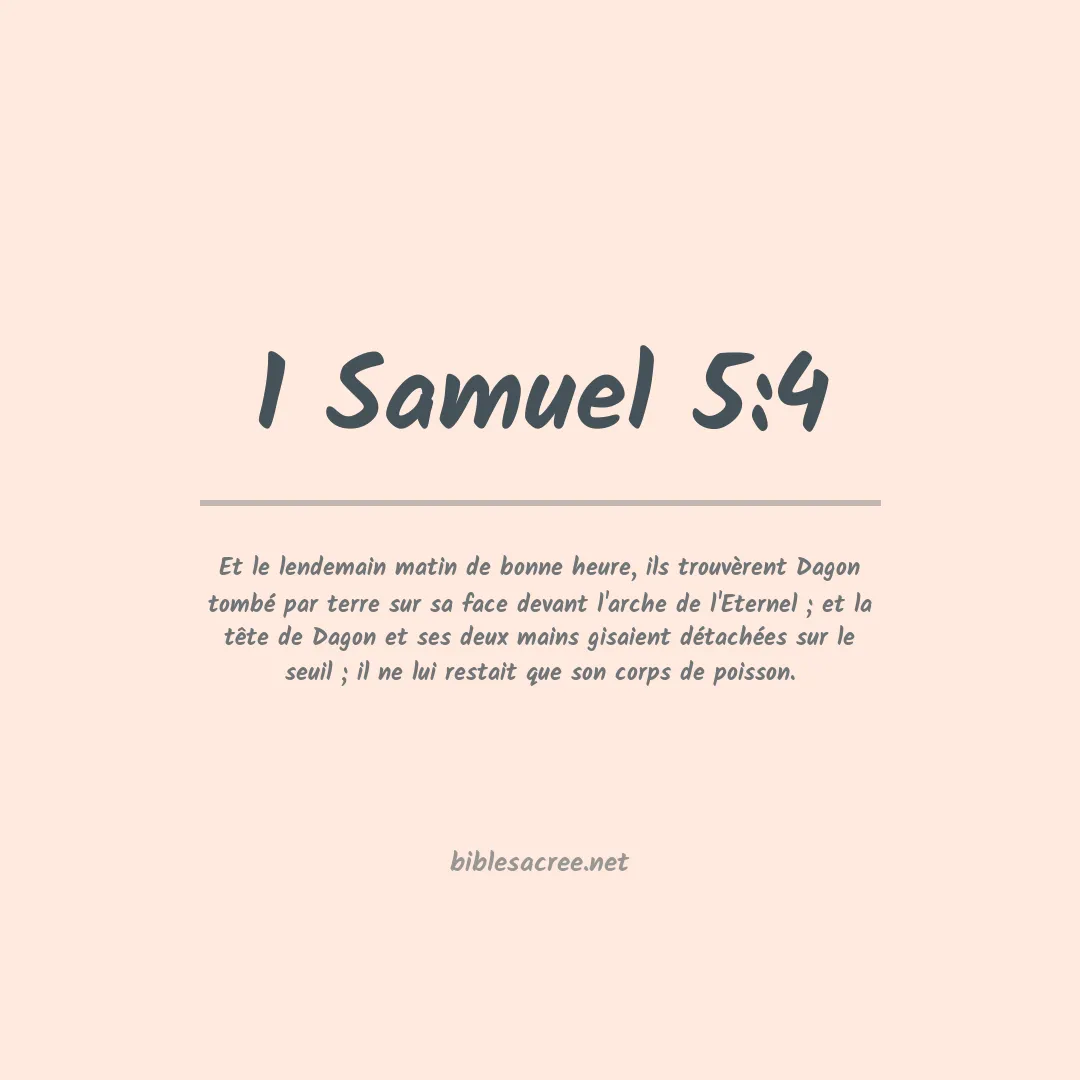 1 Samuel - 5:4