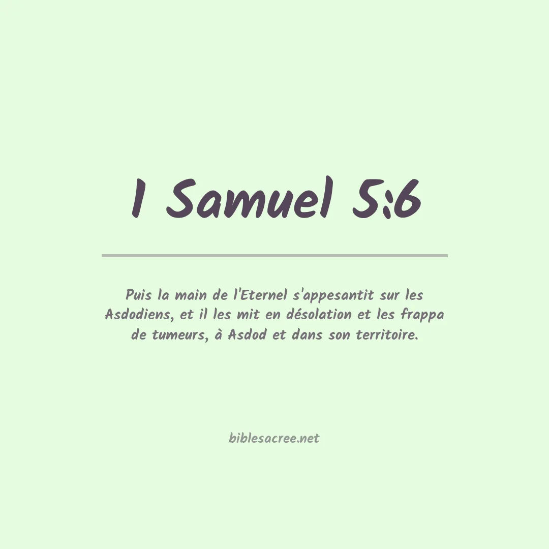 1 Samuel - 5:6