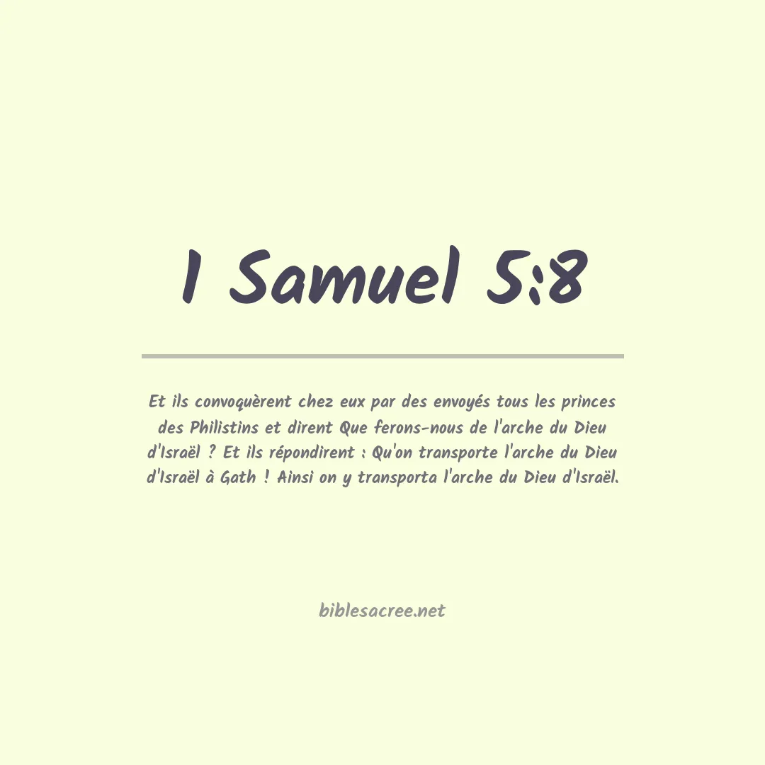 1 Samuel - 5:8