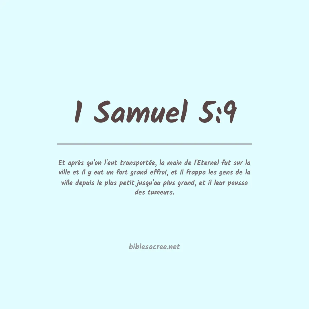 1 Samuel - 5:9