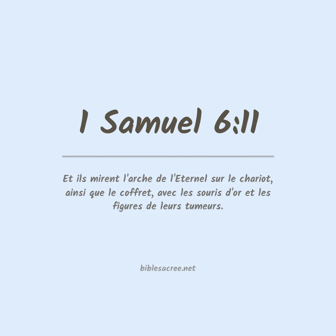 1 Samuel - 6:11