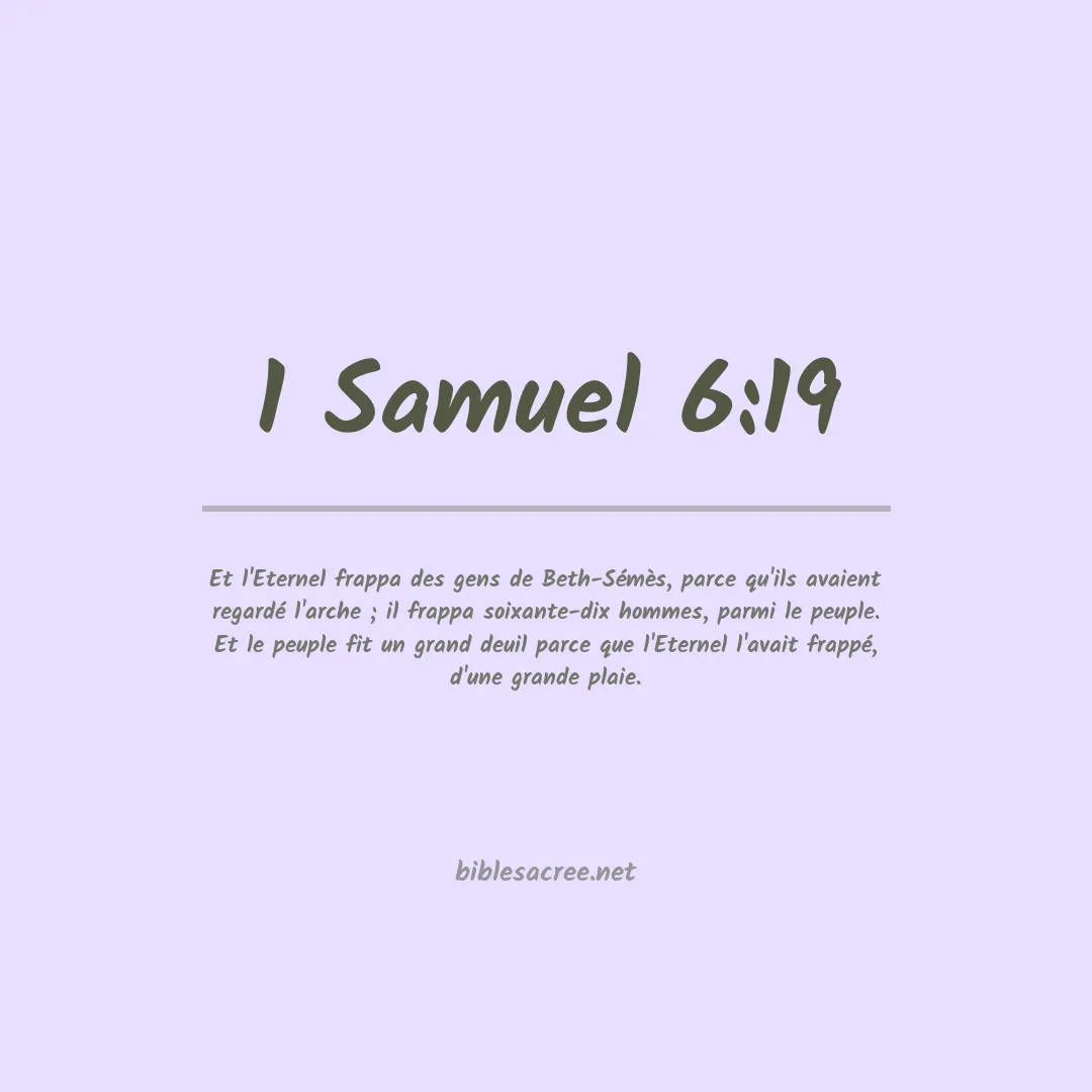 1 Samuel - 6:19