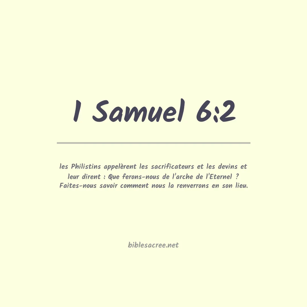 1 Samuel - 6:2