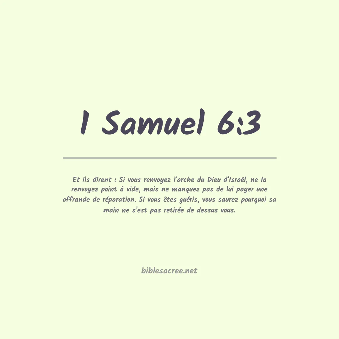 1 Samuel - 6:3