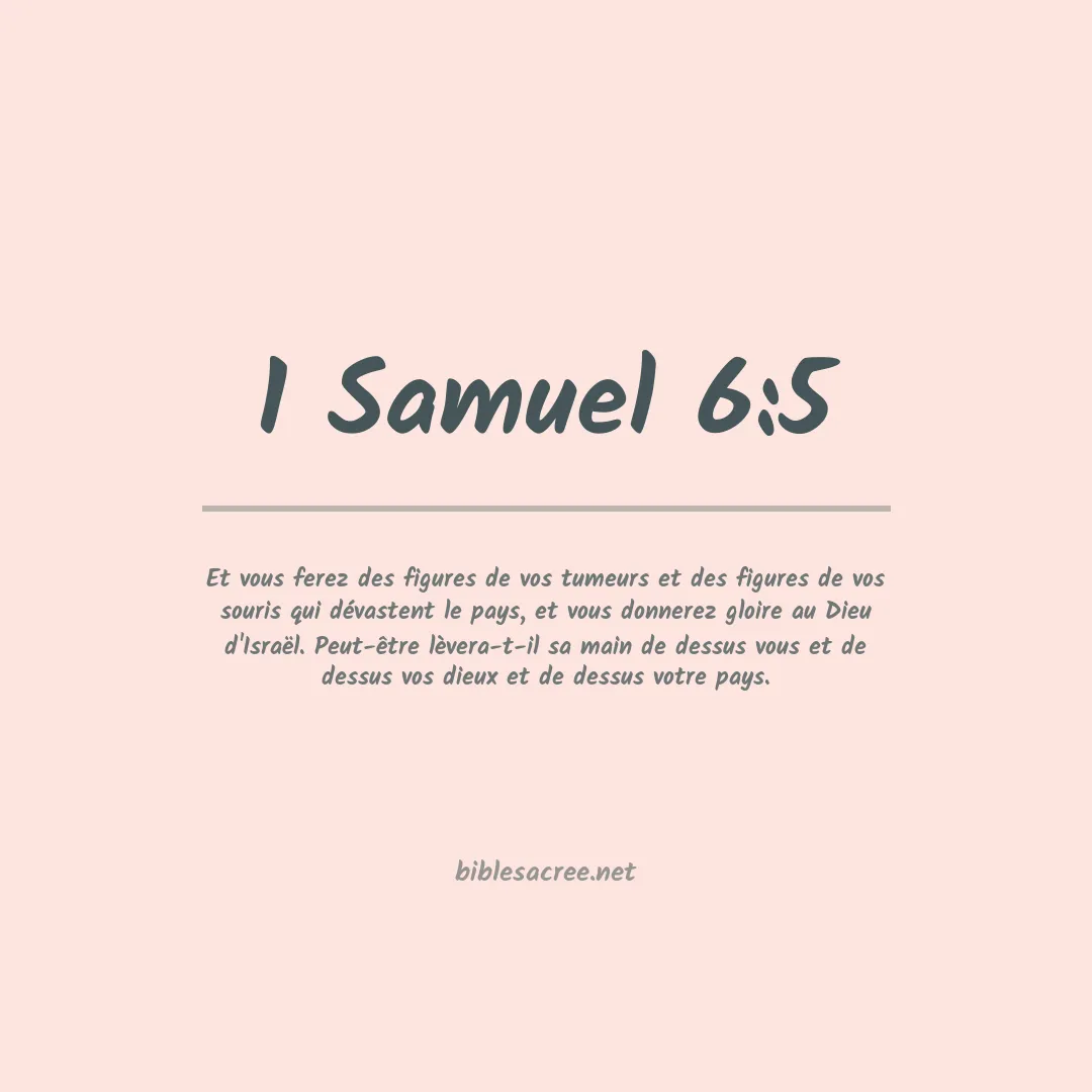 1 Samuel - 6:5