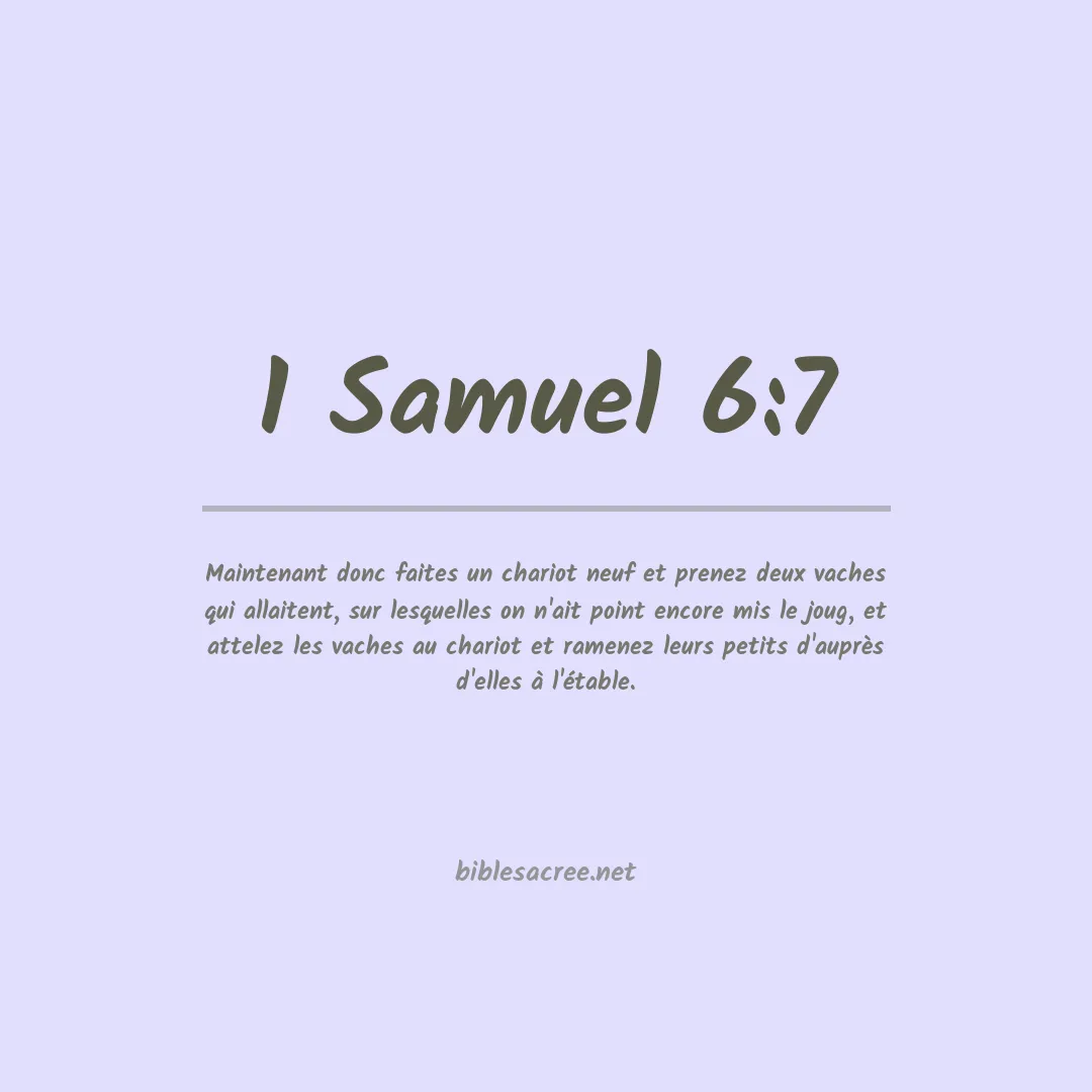 1 Samuel - 6:7