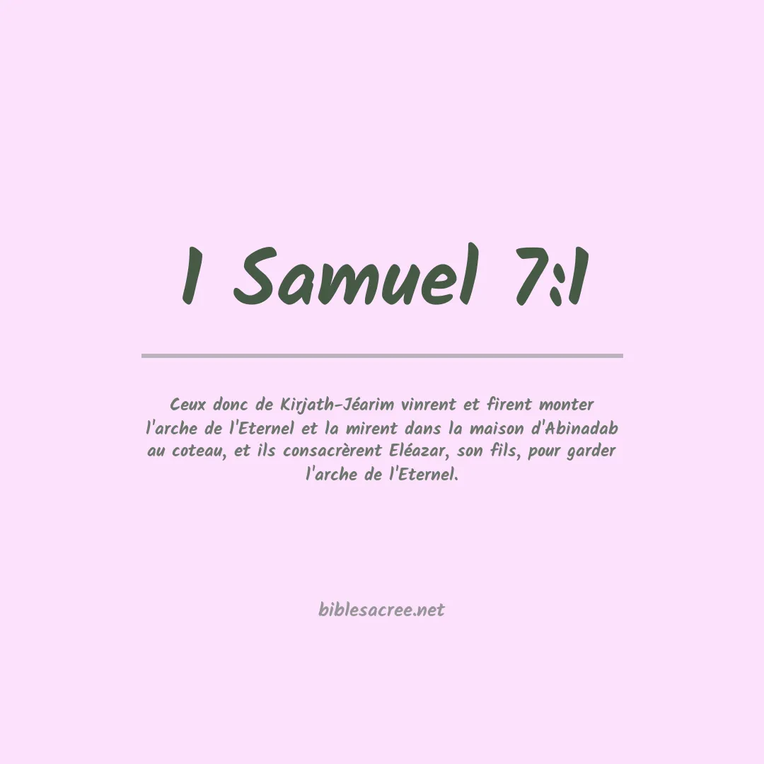 1 Samuel - 7:1