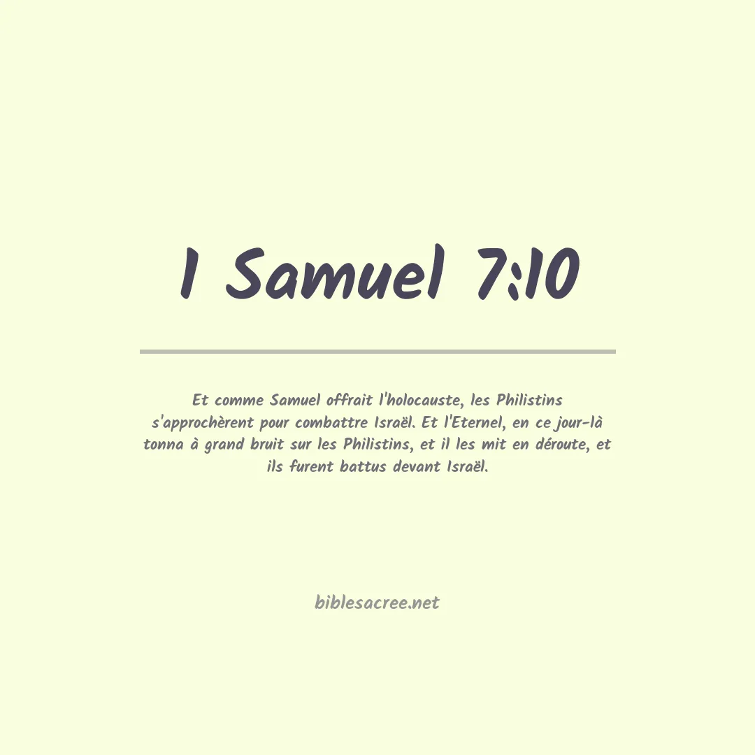 1 Samuel - 7:10