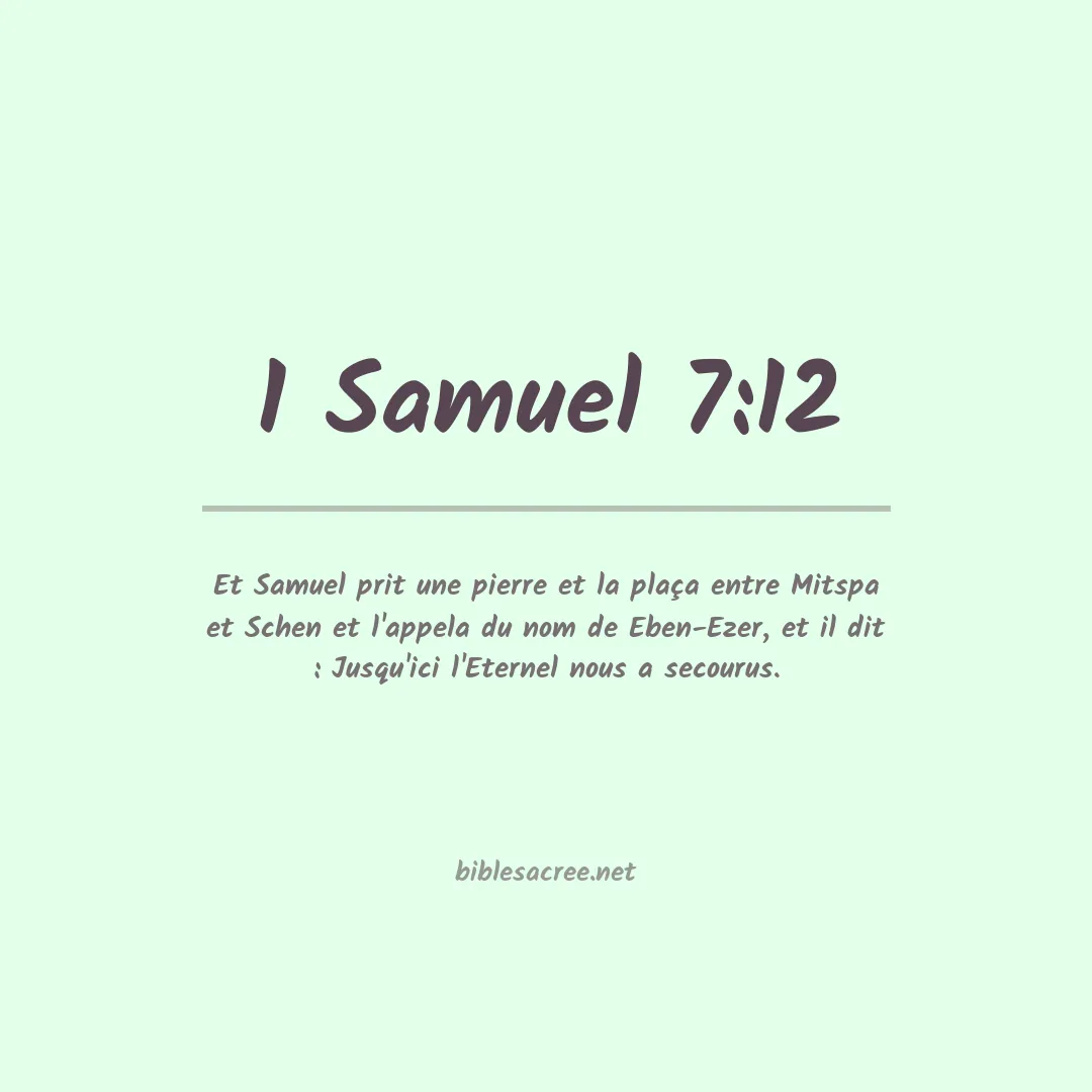 1 Samuel - 7:12