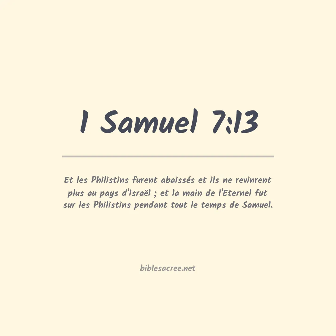 1 Samuel - 7:13