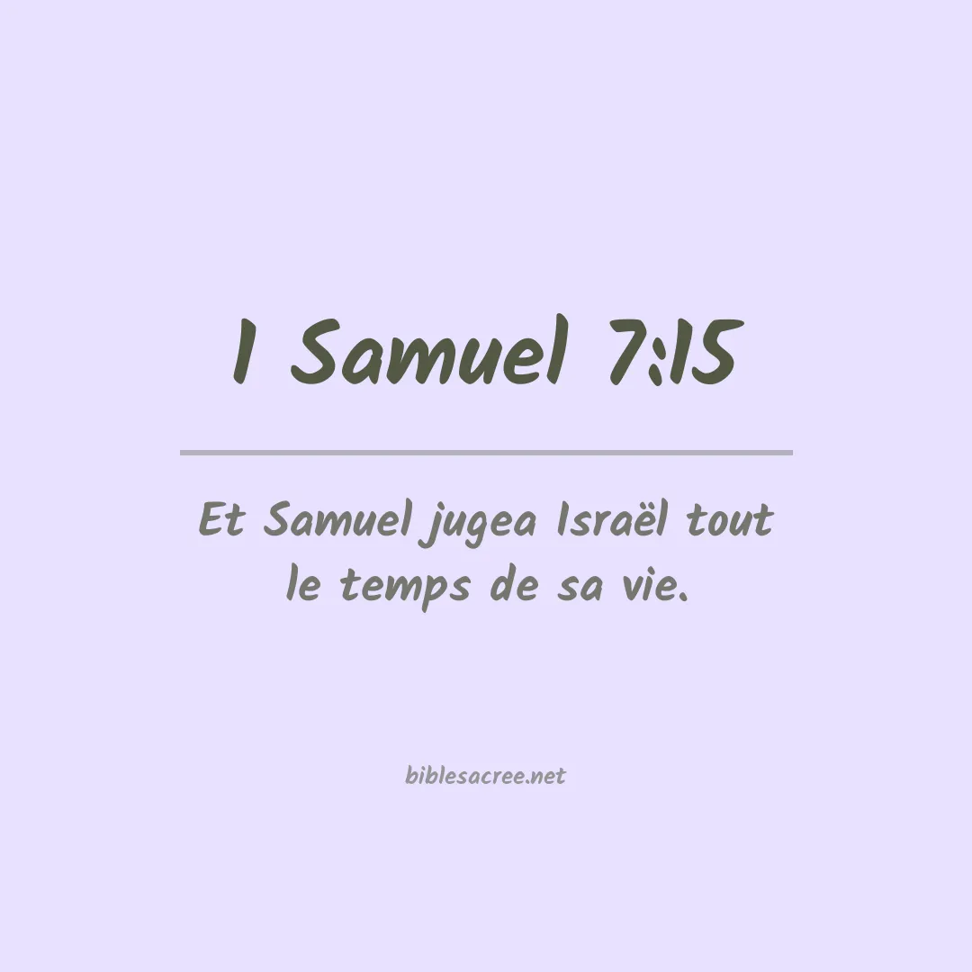 1 Samuel - 7:15