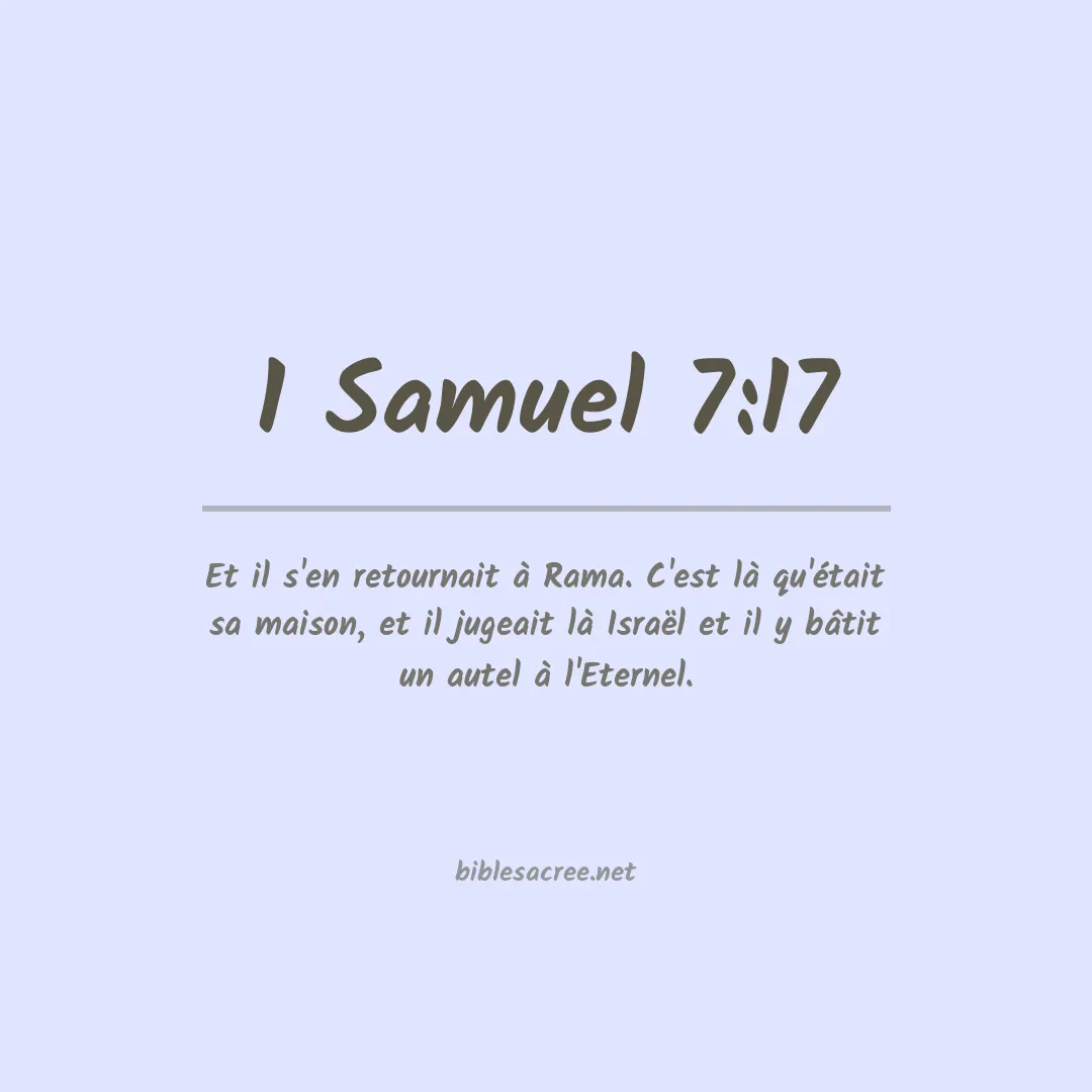 1 Samuel - 7:17