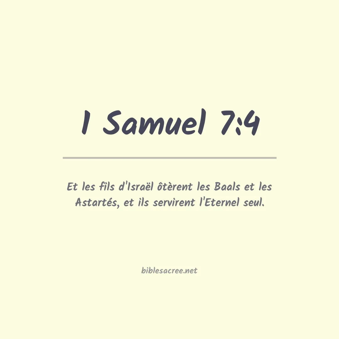 1 Samuel - 7:4