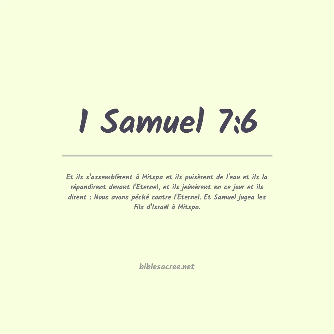 1 Samuel - 7:6