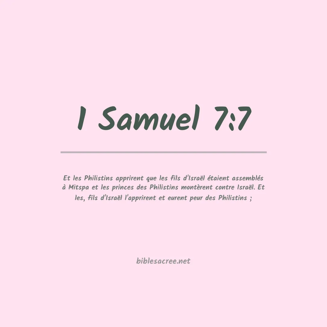 1 Samuel - 7:7