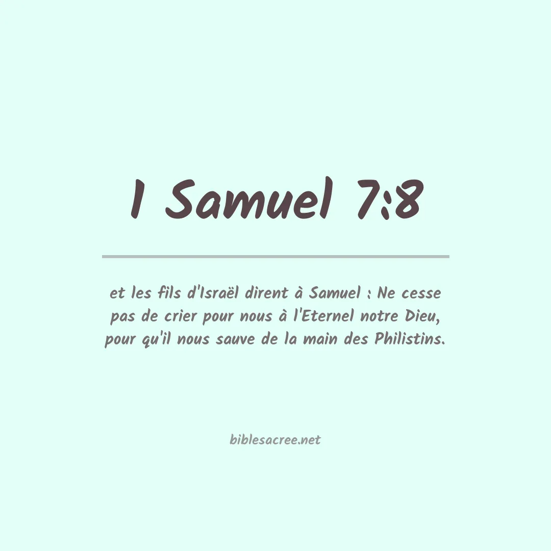 1 Samuel - 7:8