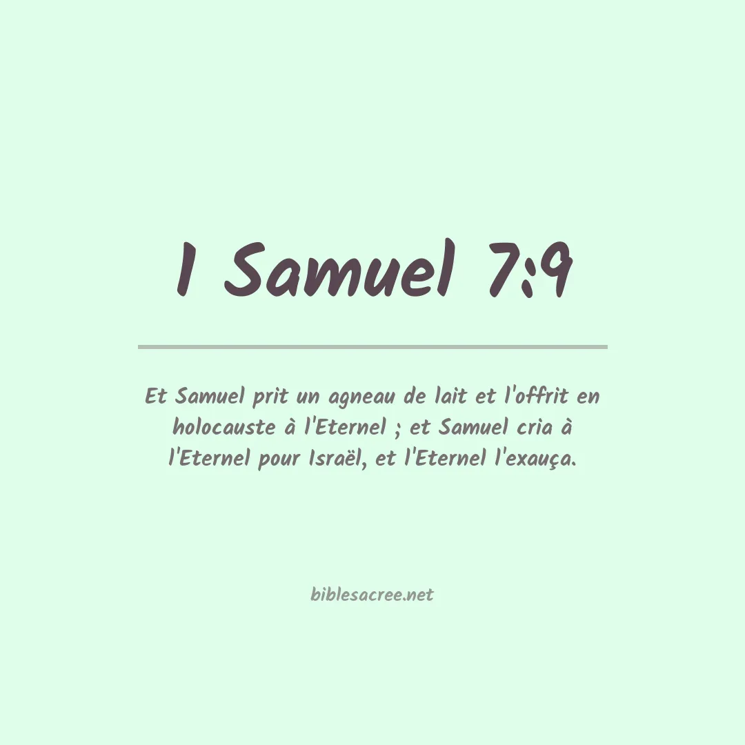 1 Samuel - 7:9
