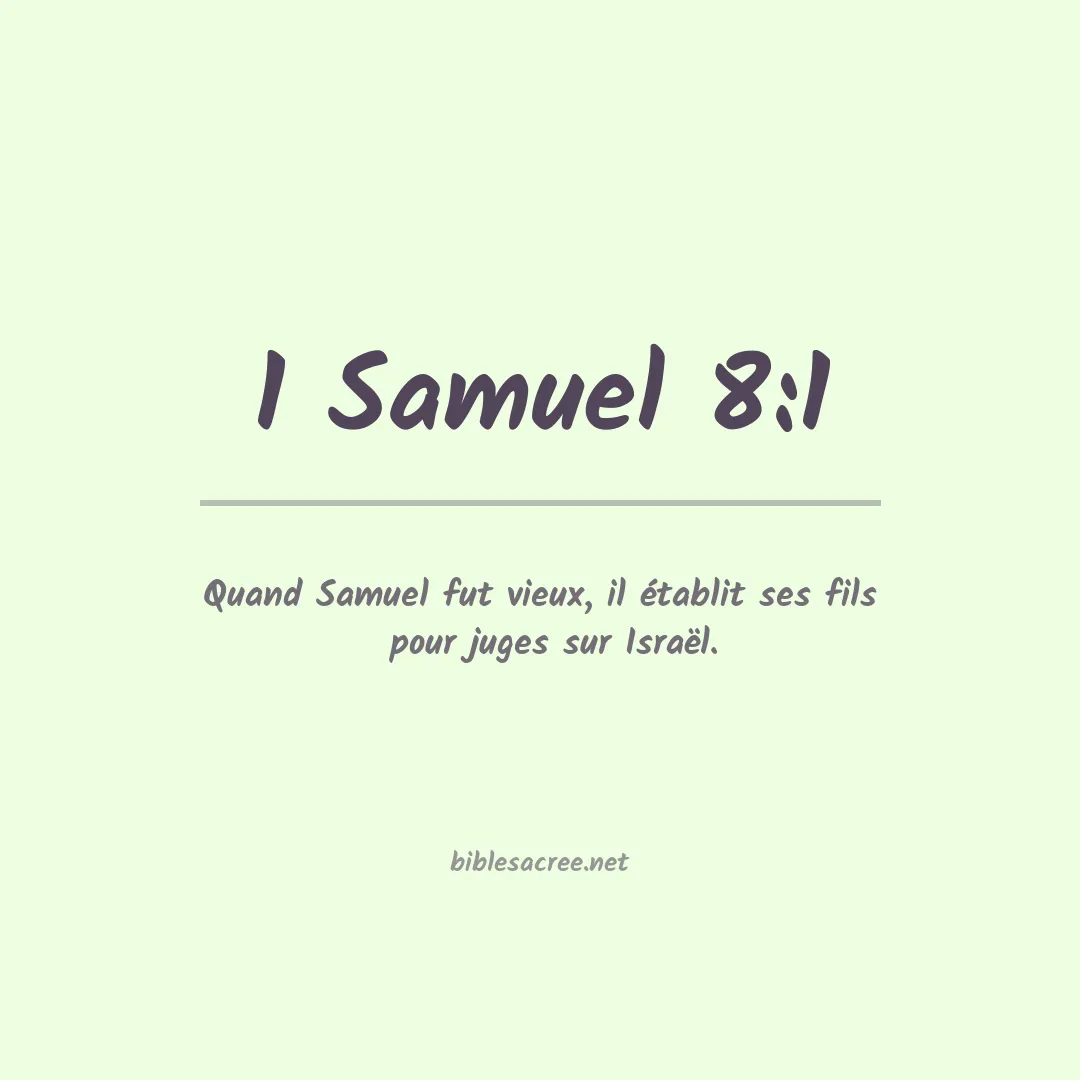 1 Samuel - 8:1