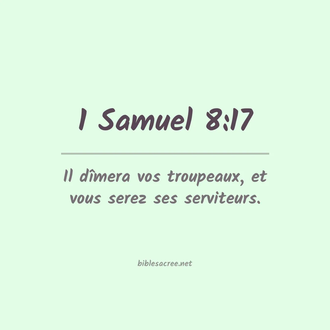 1 Samuel - 8:17