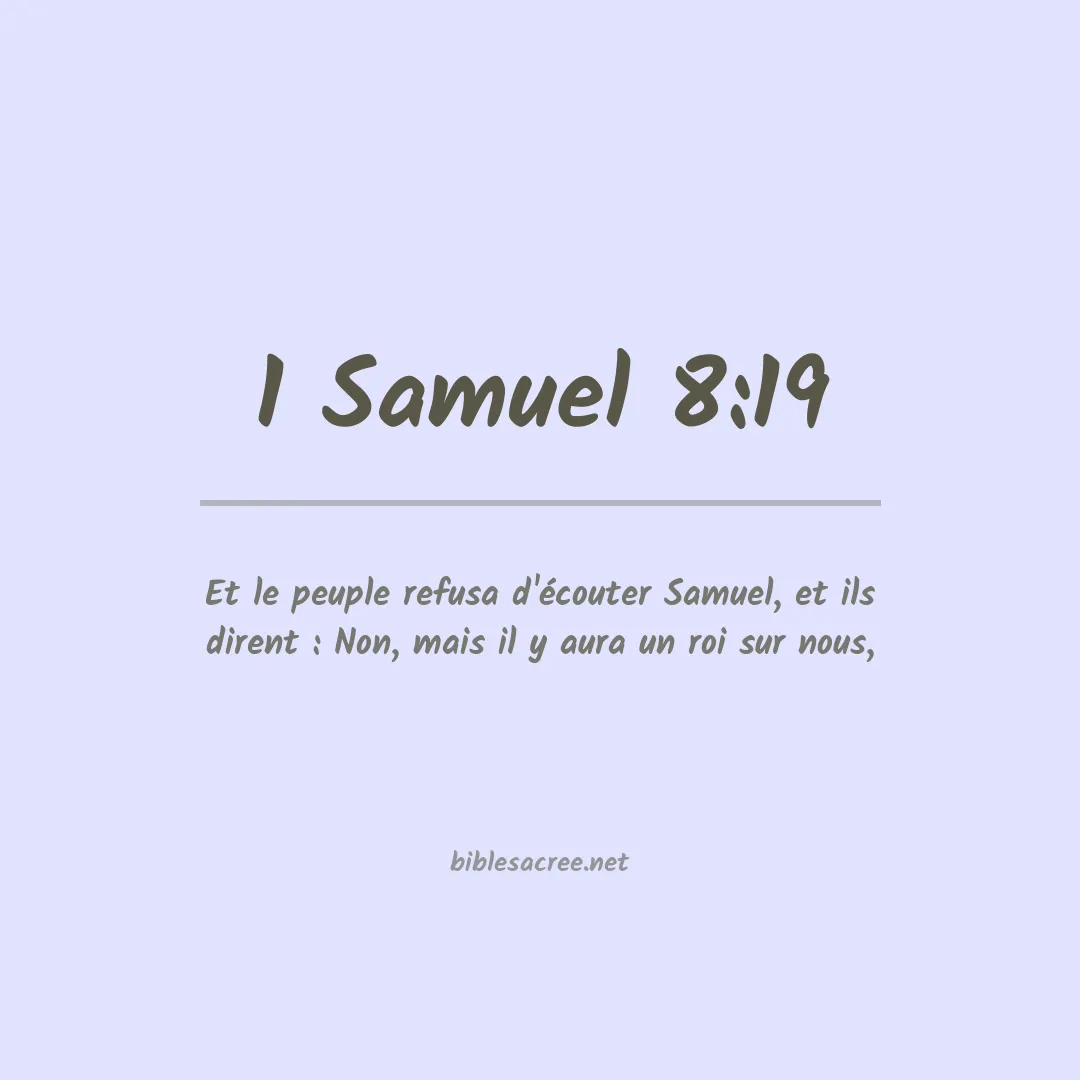 1 Samuel - 8:19