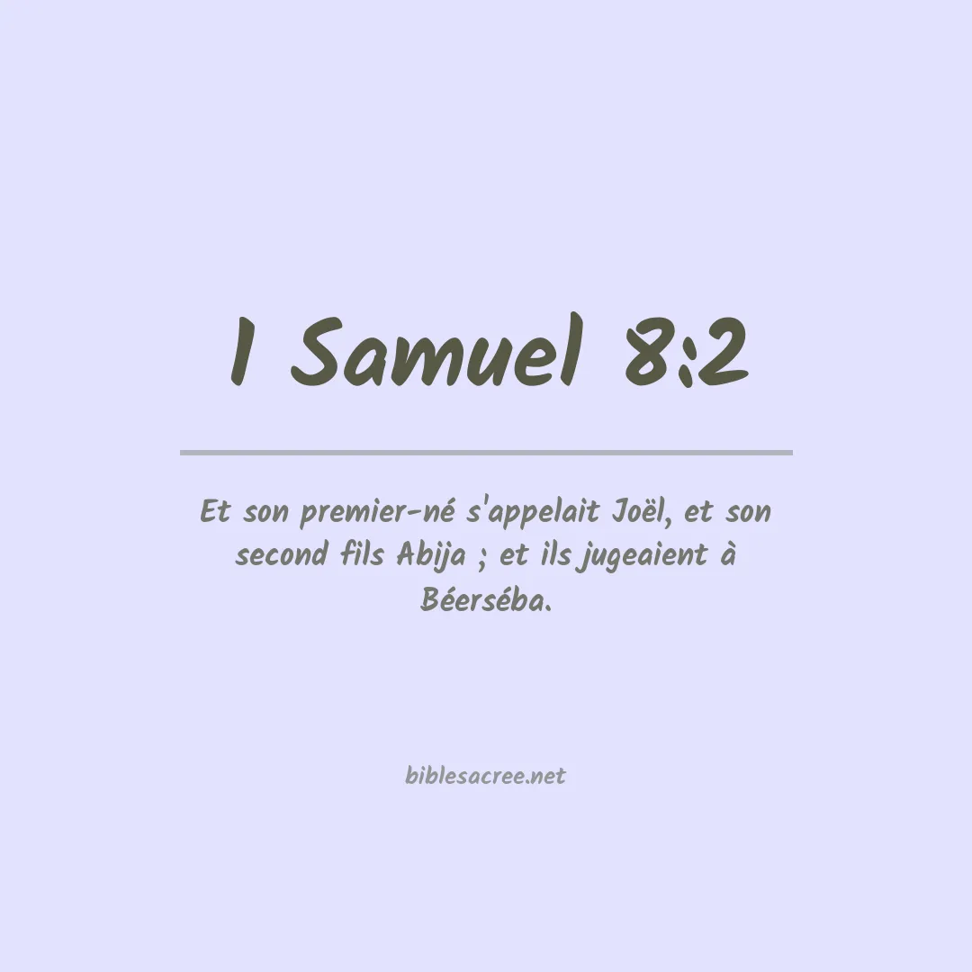 1 Samuel - 8:2