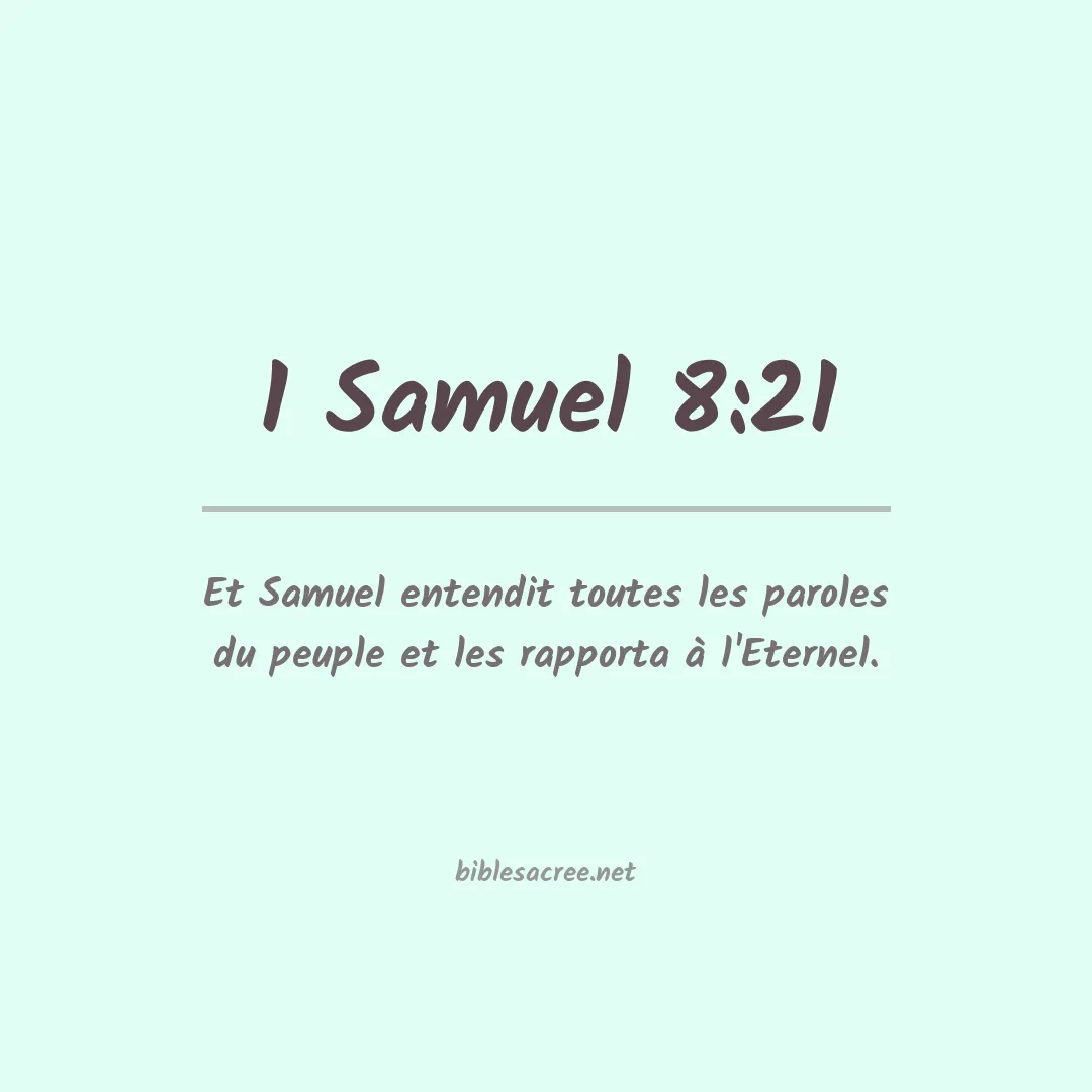 1 Samuel - 8:21
