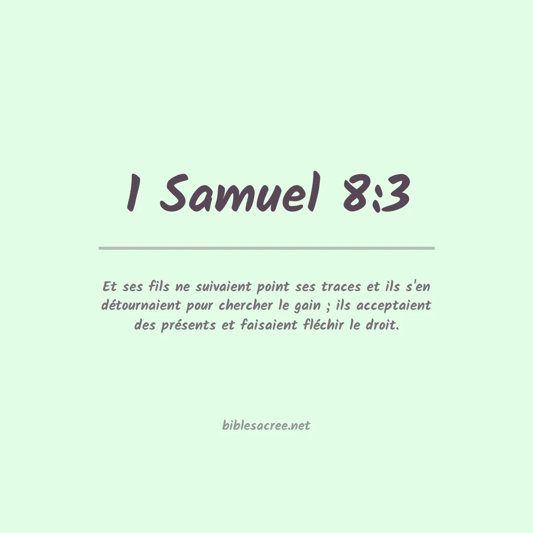 1 Samuel - 8:3