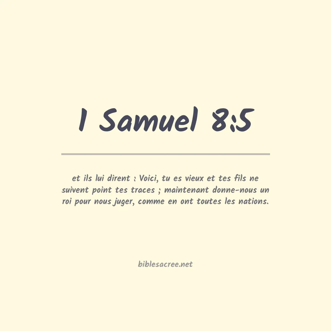 1 Samuel - 8:5