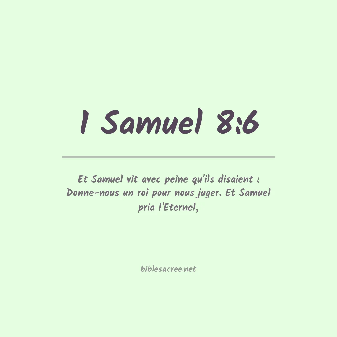 1 Samuel - 8:6