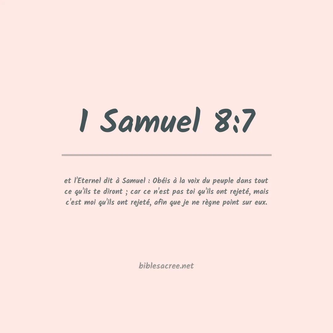 1 Samuel - 8:7