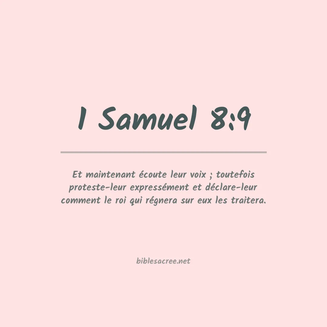 1 Samuel - 8:9