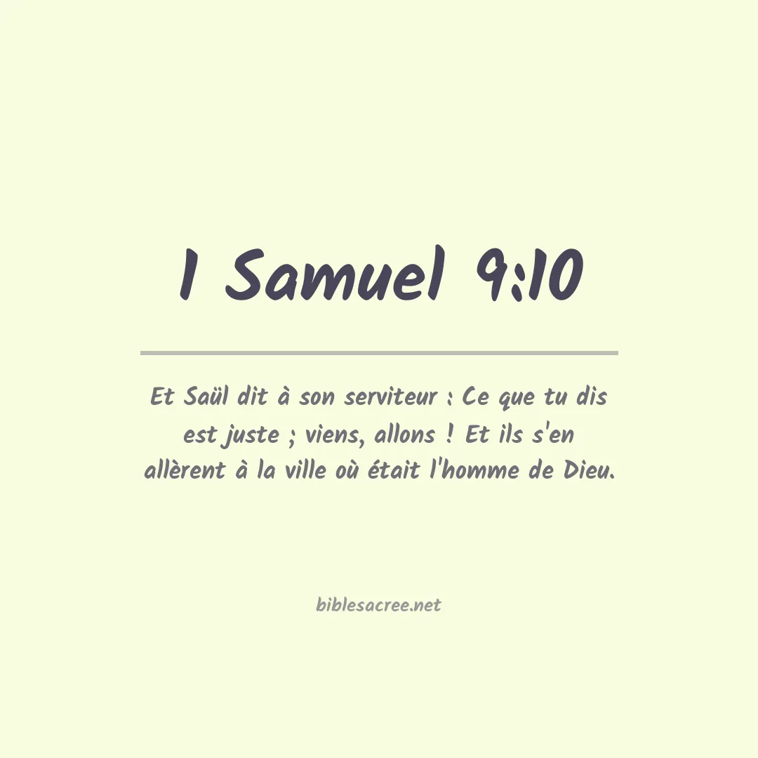 1 Samuel - 9:10