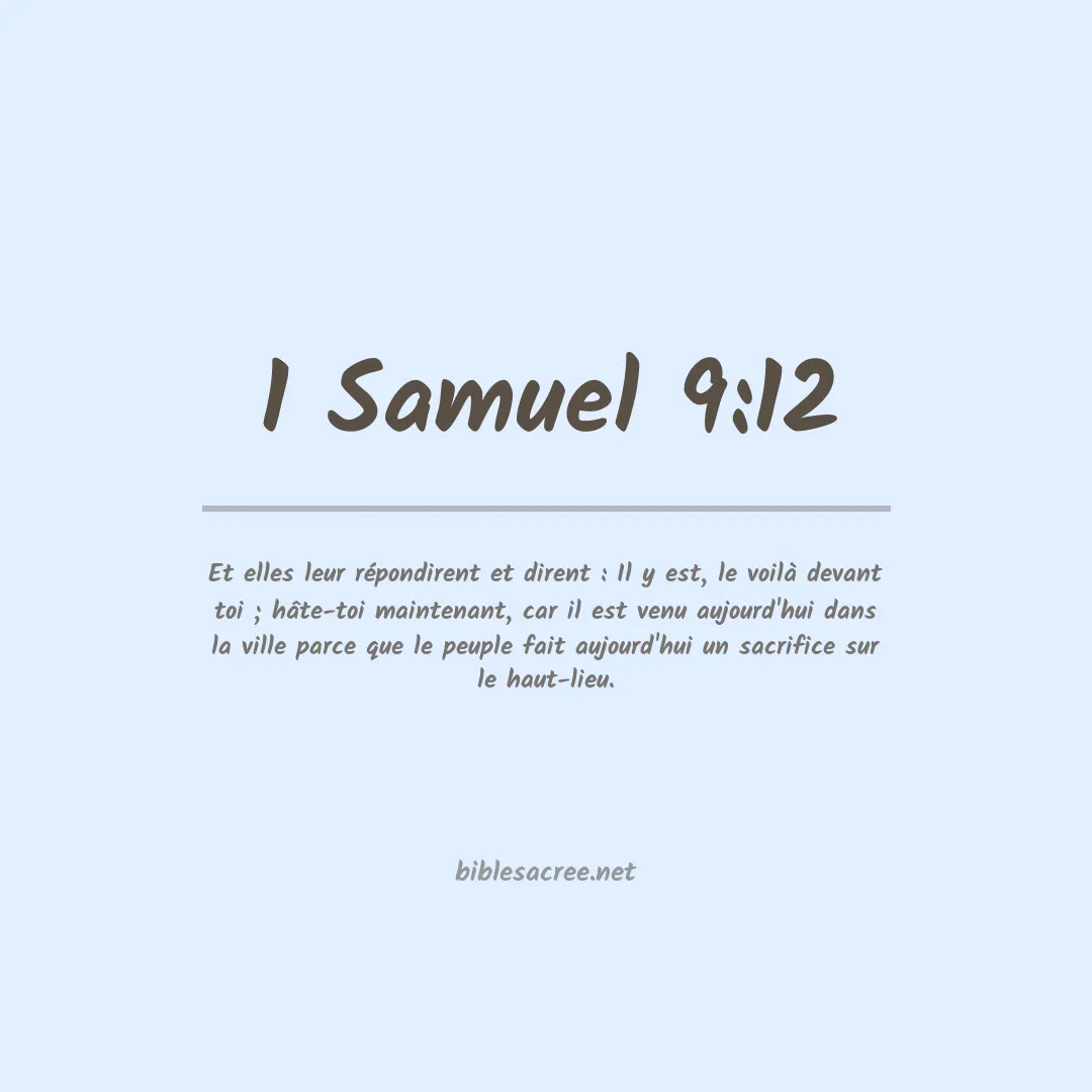 1 Samuel - 9:12