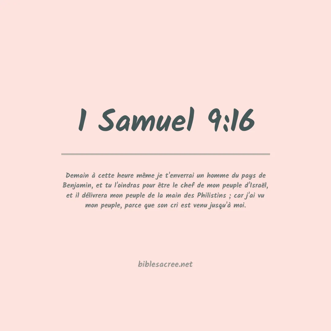 1 Samuel - 9:16