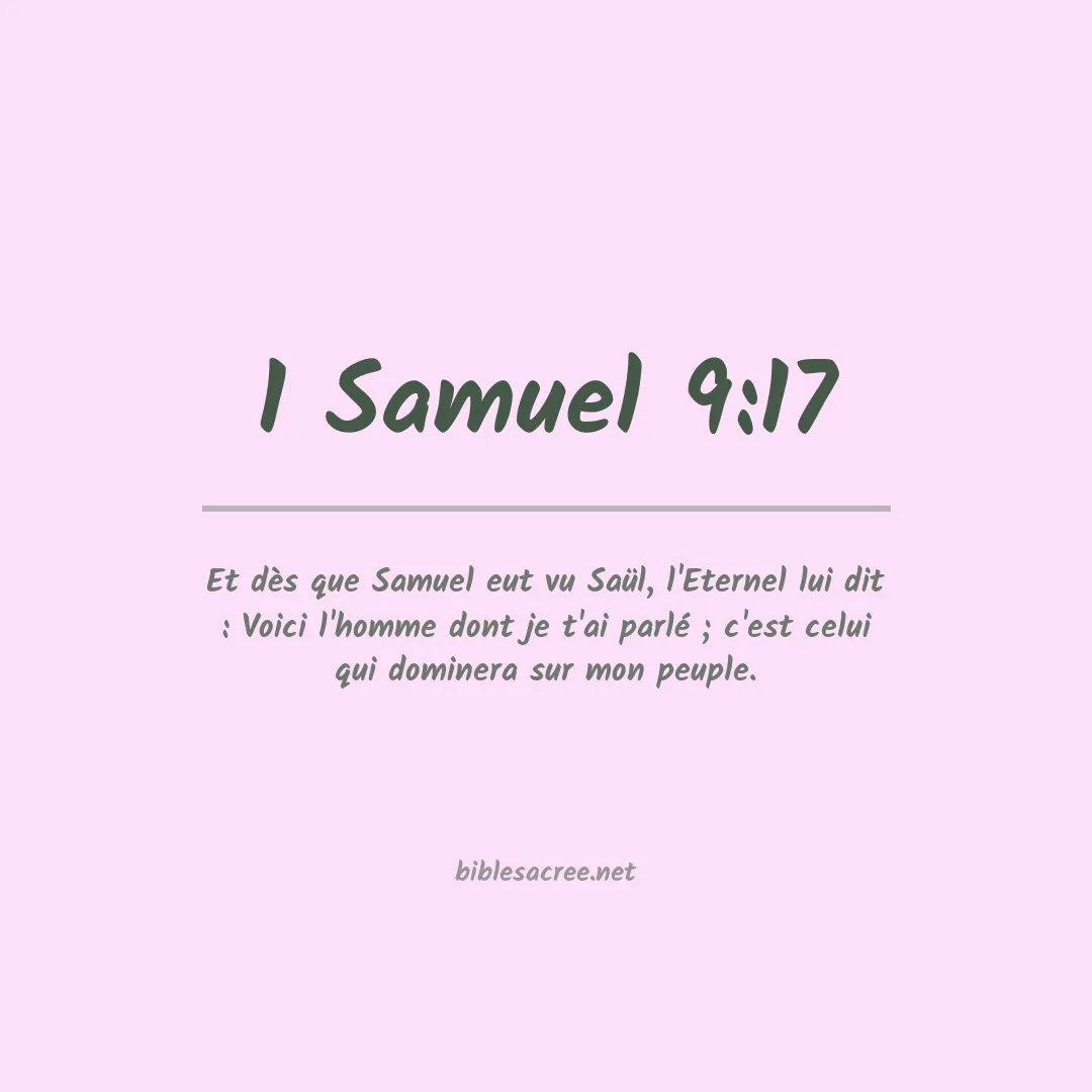 1 Samuel - 9:17