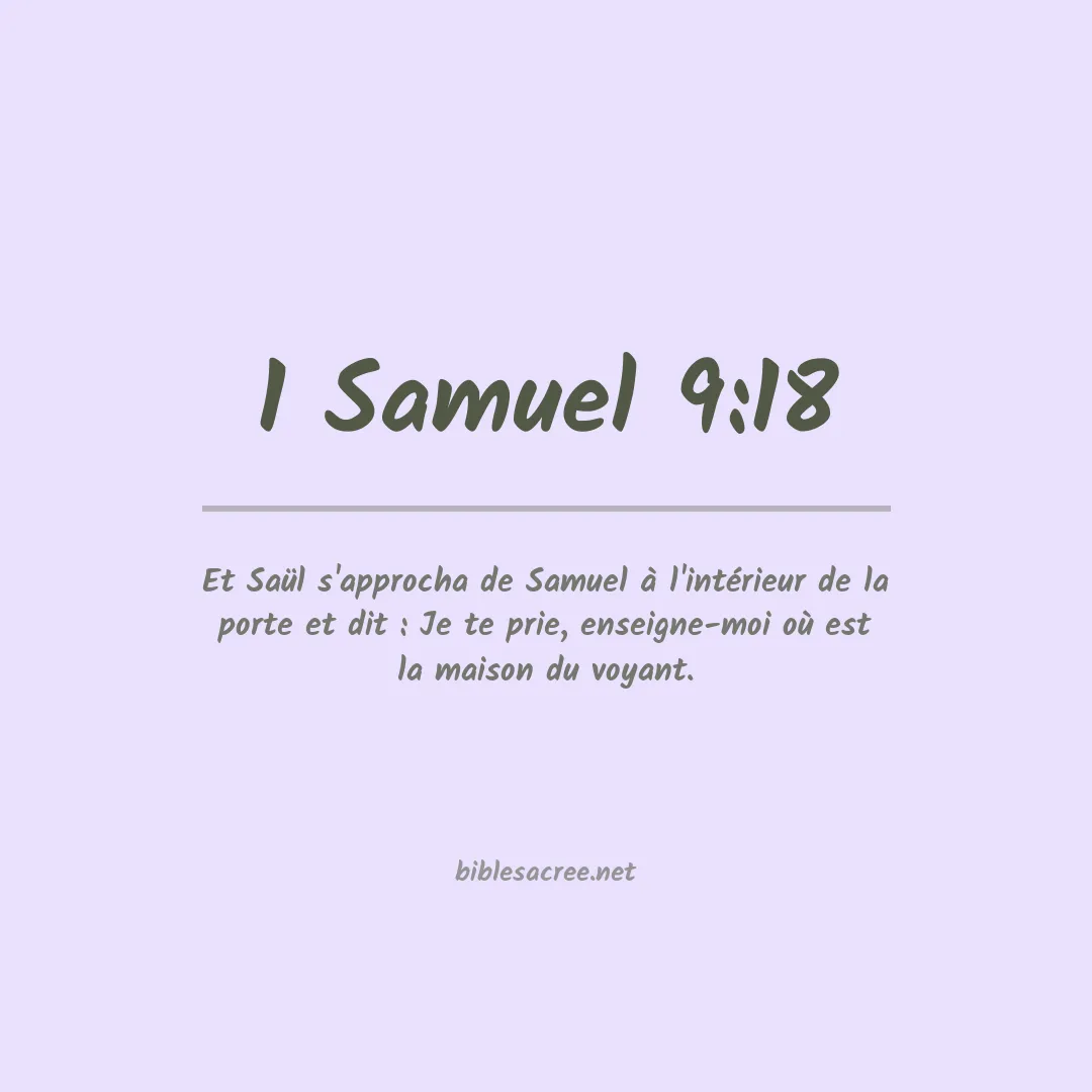 1 Samuel - 9:18