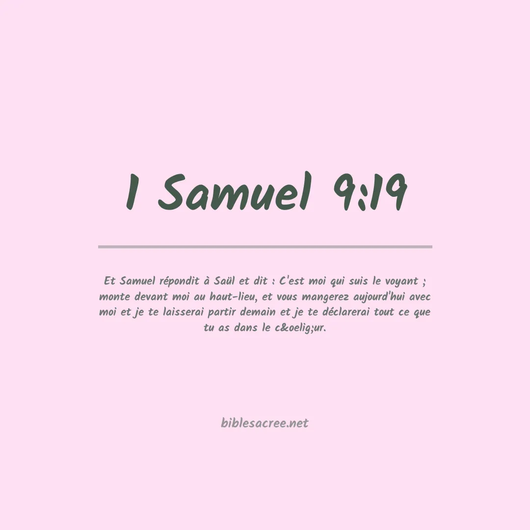 1 Samuel - 9:19