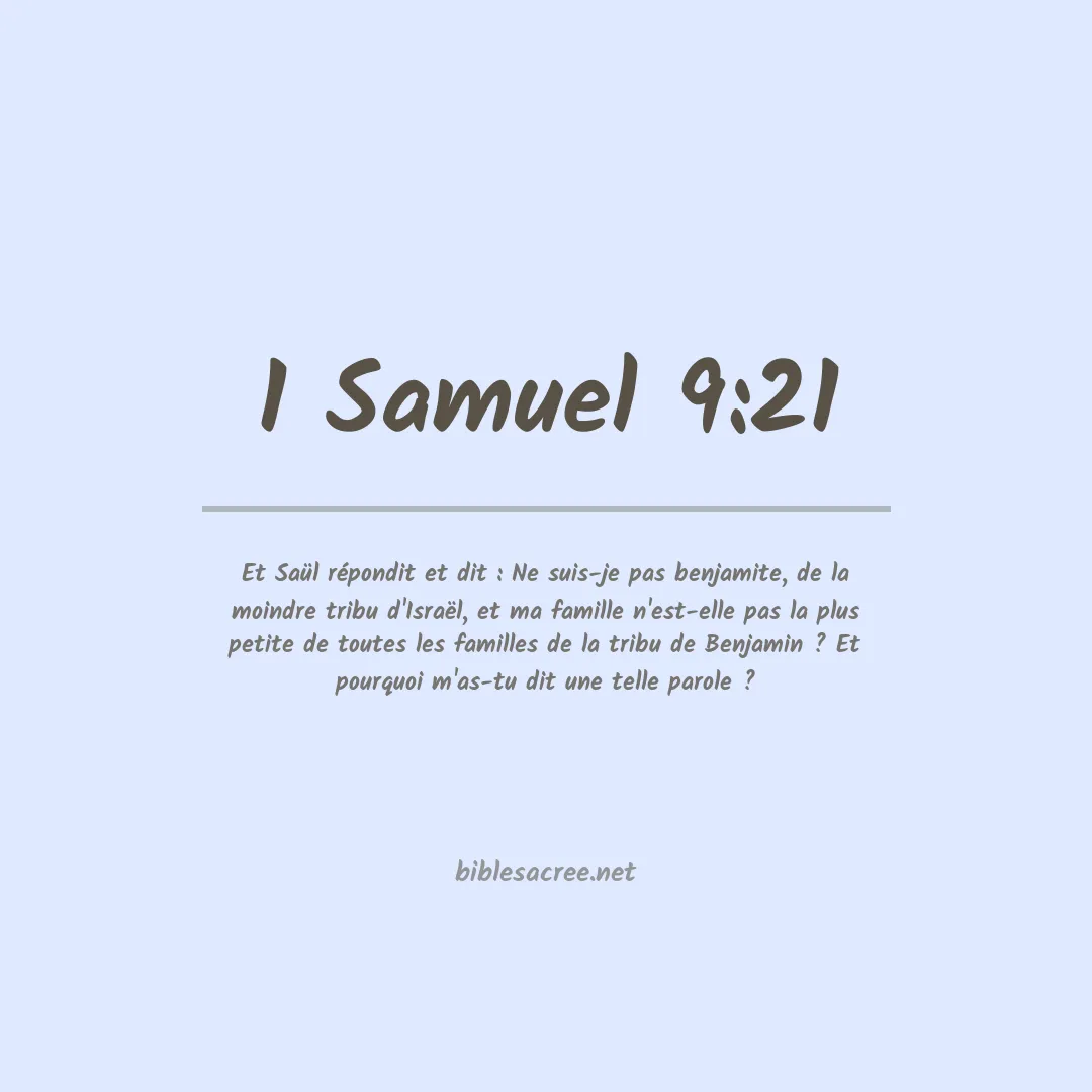 1 Samuel - 9:21