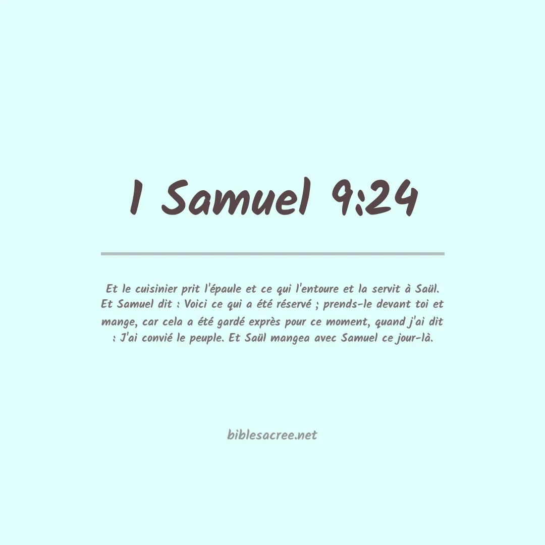 1 Samuel - 9:24