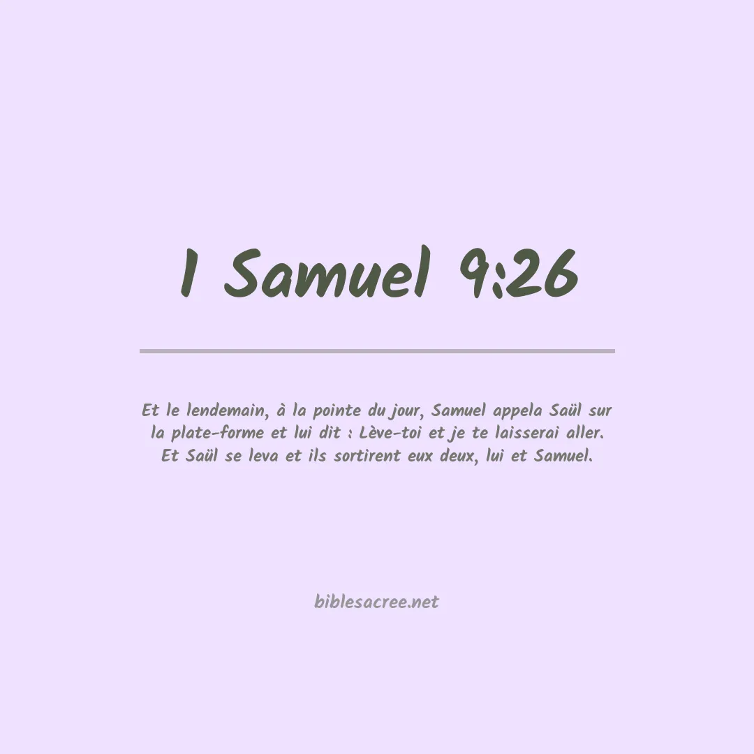 1 Samuel - 9:26