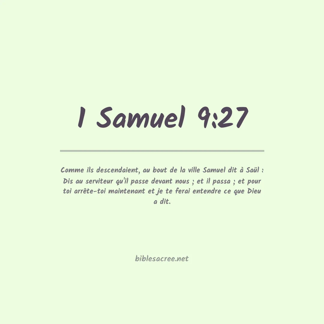 1 Samuel - 9:27