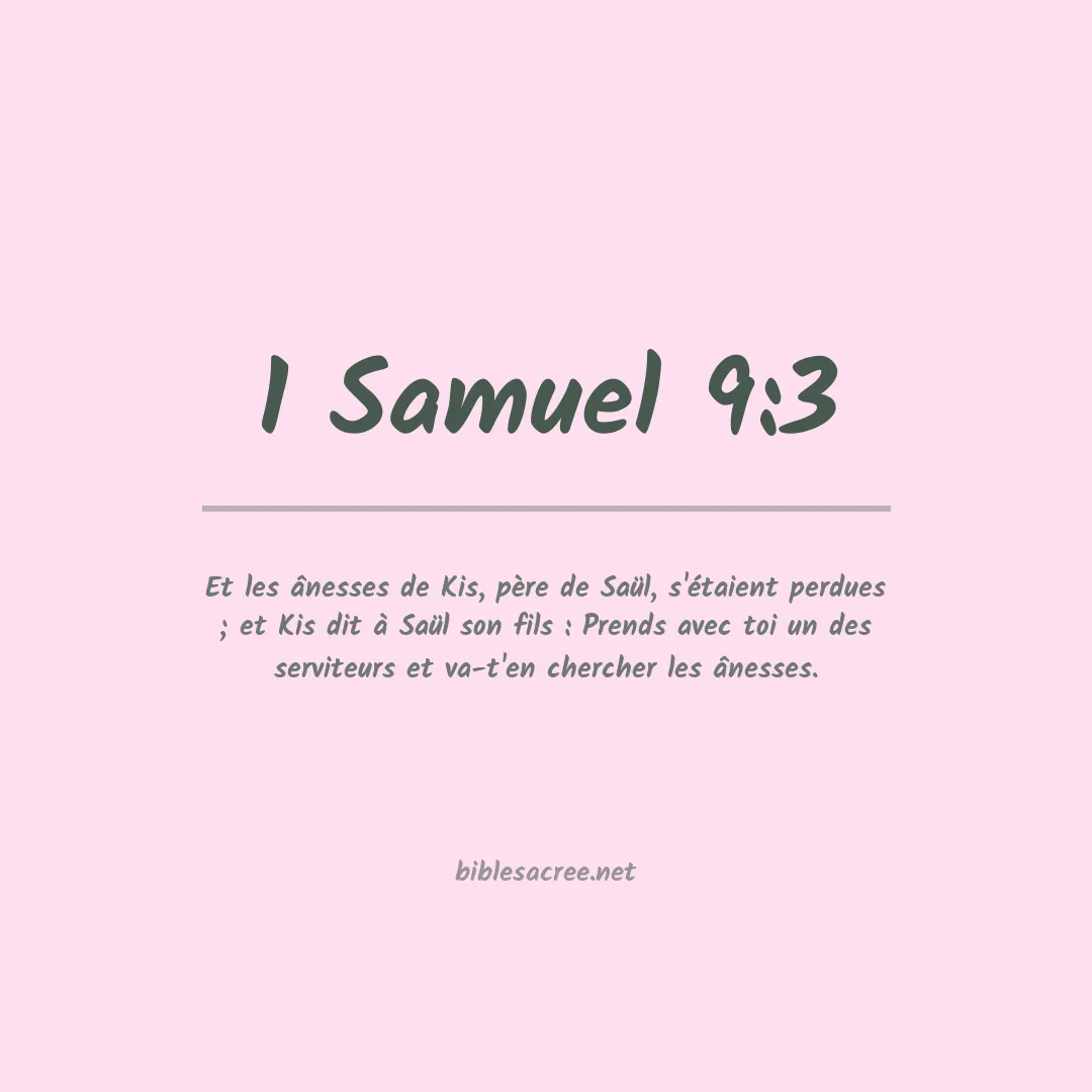 1 Samuel - 9:3