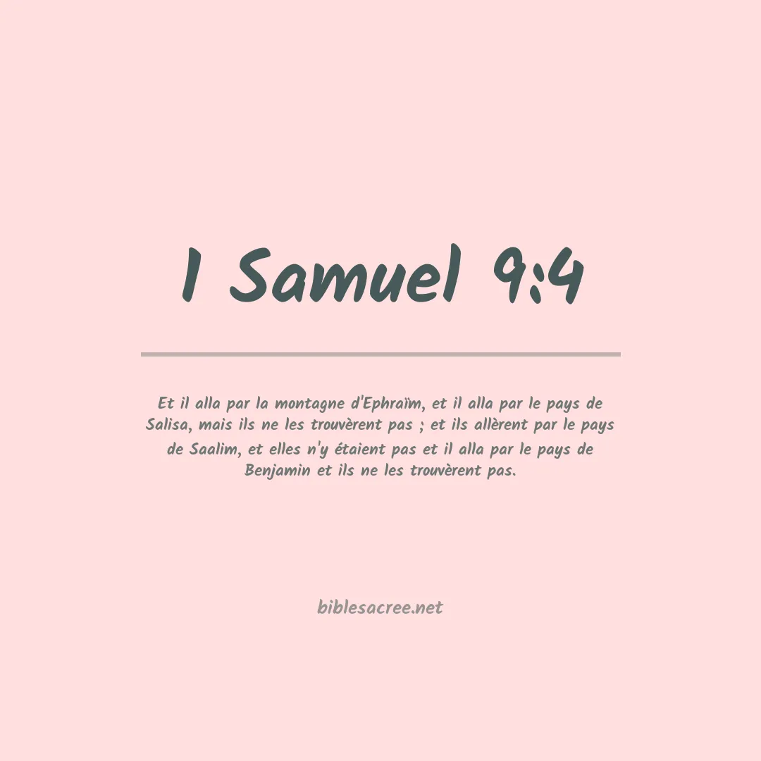 1 Samuel - 9:4