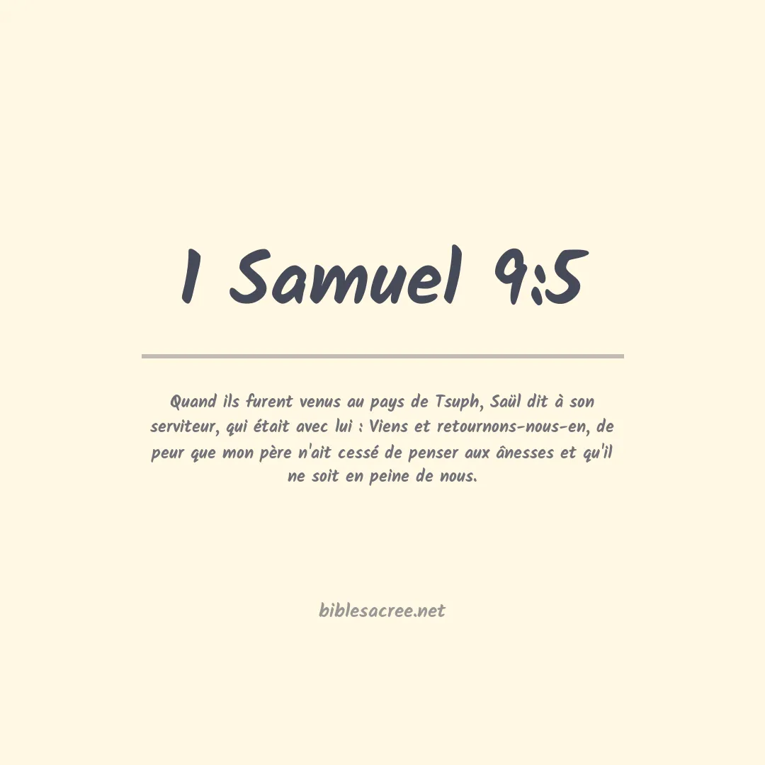 1 Samuel - 9:5
