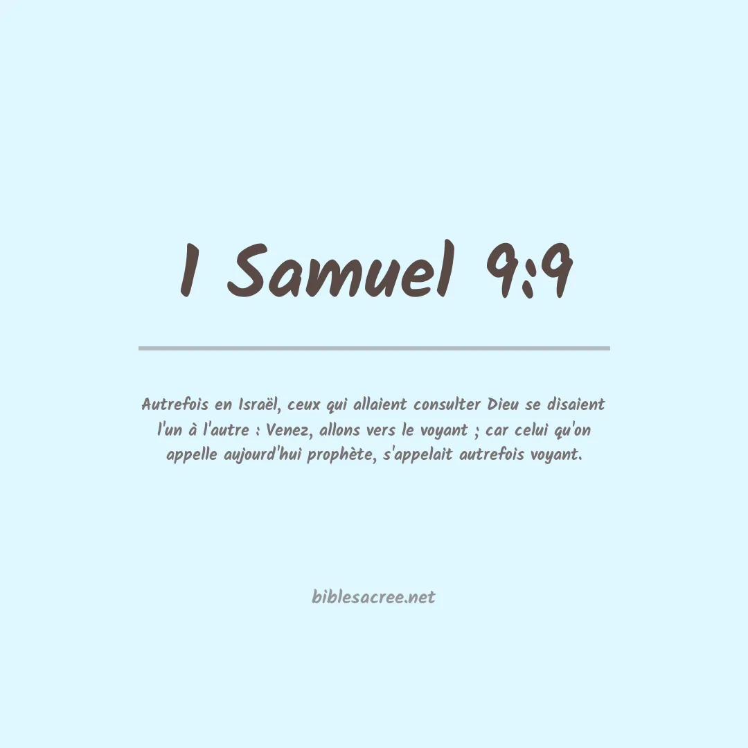 1 Samuel - 9:9