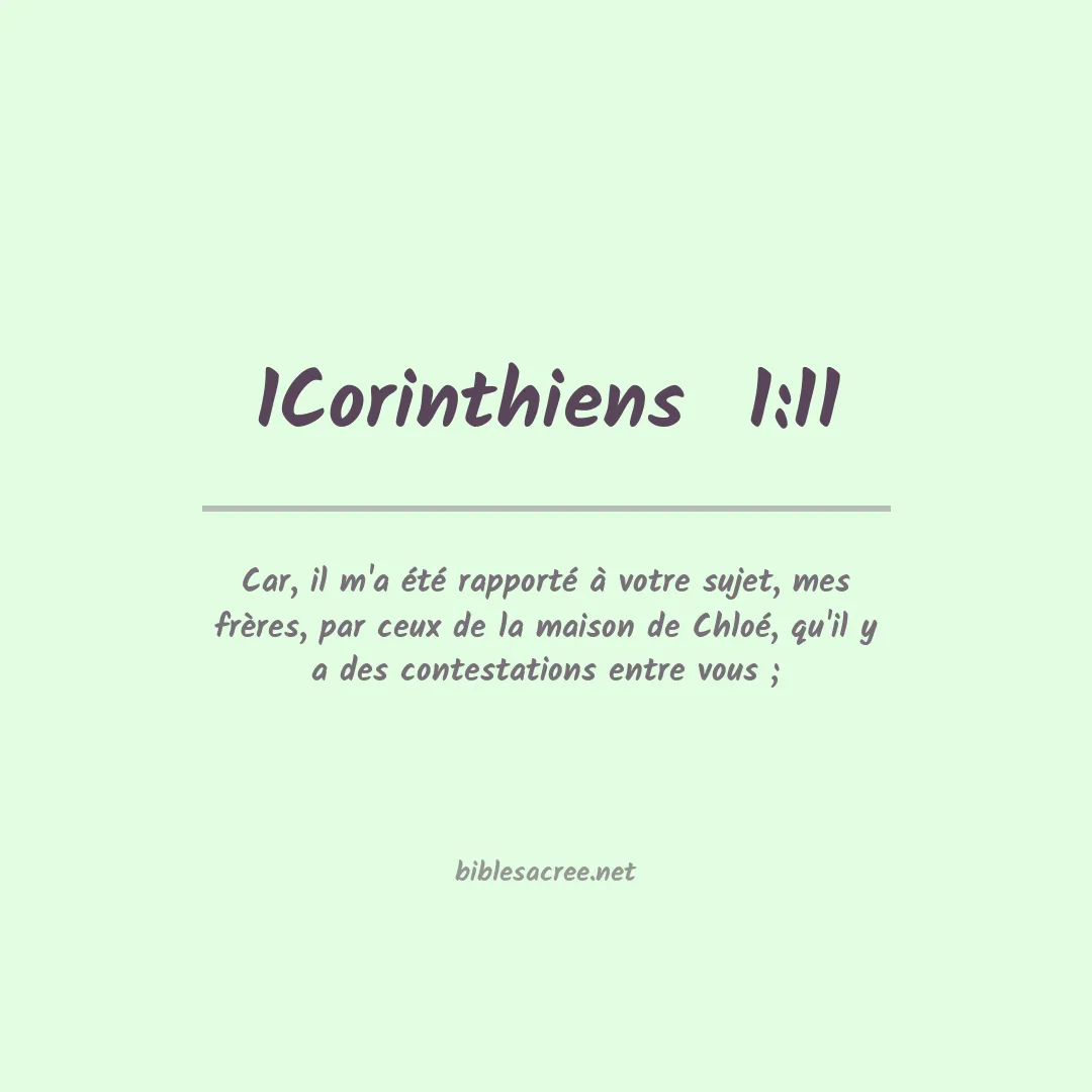 1Corinthiens  - 1:11