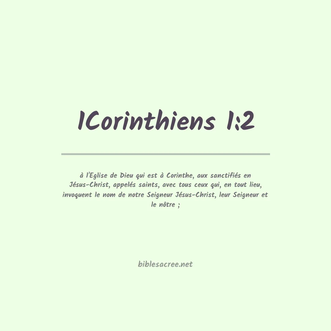 1Corinthiens - 1:2